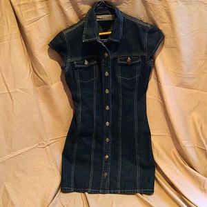 Hi-Jeans Fashion Blue Jean Dress Size L